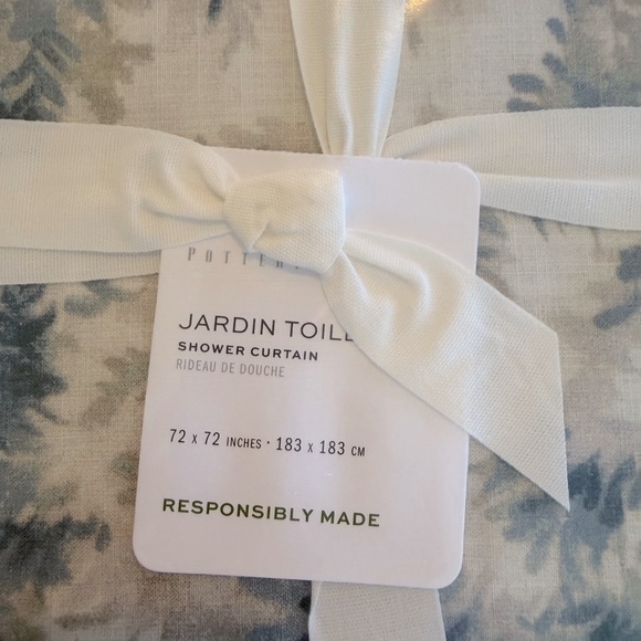 Pottery Barn Jardin Toile Shower Curtain - Picture 5 of 9